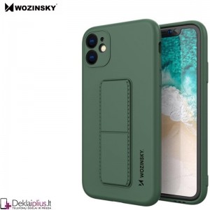 Wozinsky 4in1 švelnaus silikono dėklas - žalias (telefonui Apple Iphone 13 Mini)